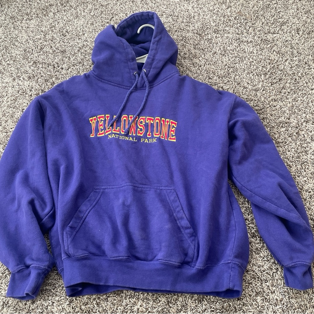 YELLOWSTONE NATIONAL PARK PURPLE HOODIE